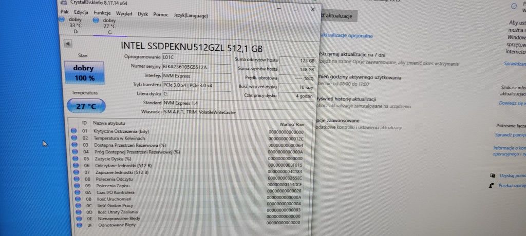 Lenovo V520 i5-7400 8GB 512GB SSD M2 + 1TB HDD Win 10