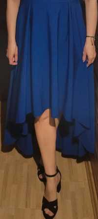 Sukienka elegancka niebieska/ granatowa rozmiar 40