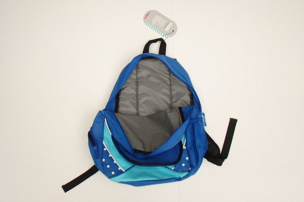 Plecak szkolny dla dziewczynki SEMI-LINE niebieski w kropeczki 25L