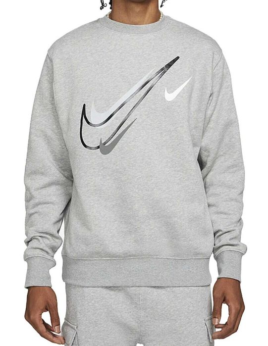 Кофта Nike Sportswear Multi Swoosh Graphic Cotton Fleece (Оригінал) L