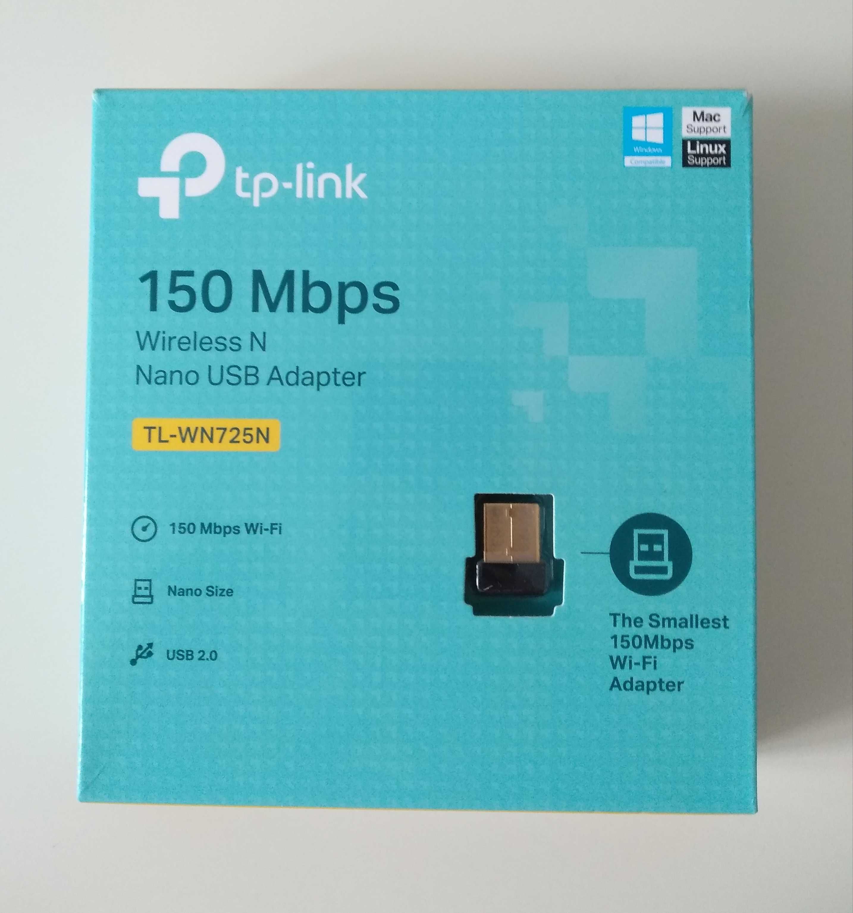 Безкоштовна доставка! TP-LINK TL-WN725N ультратонкий Wi-Fi USB адаптер