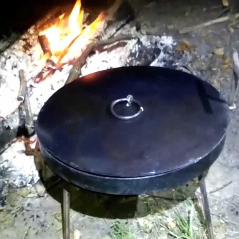 Кришка з холоднокатаної сталі для сковороди від 300 мм на вогонь