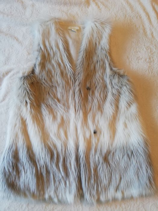 Kamizelka futerko futrzana bezrękawnik H&M futro ombre