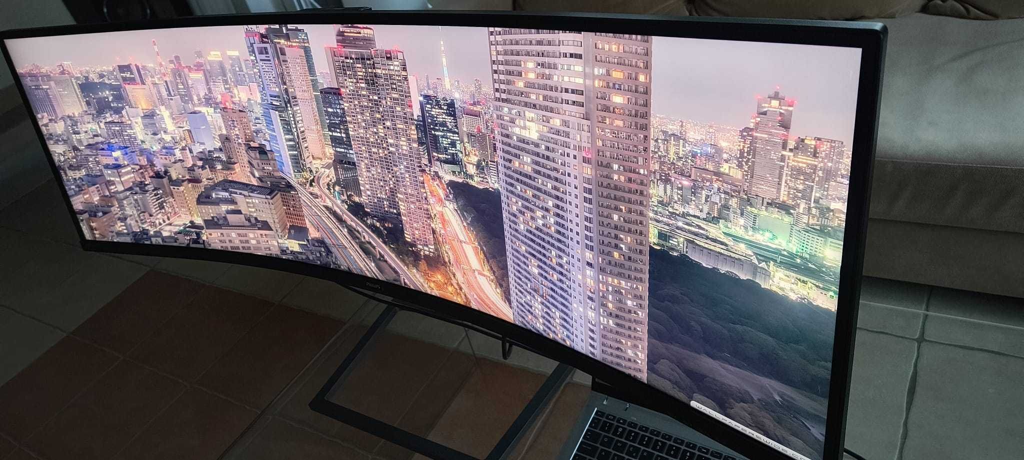 Stan Idealny Monitor Philips 499P9H/00 Curved HDR 49'' Gwarancja