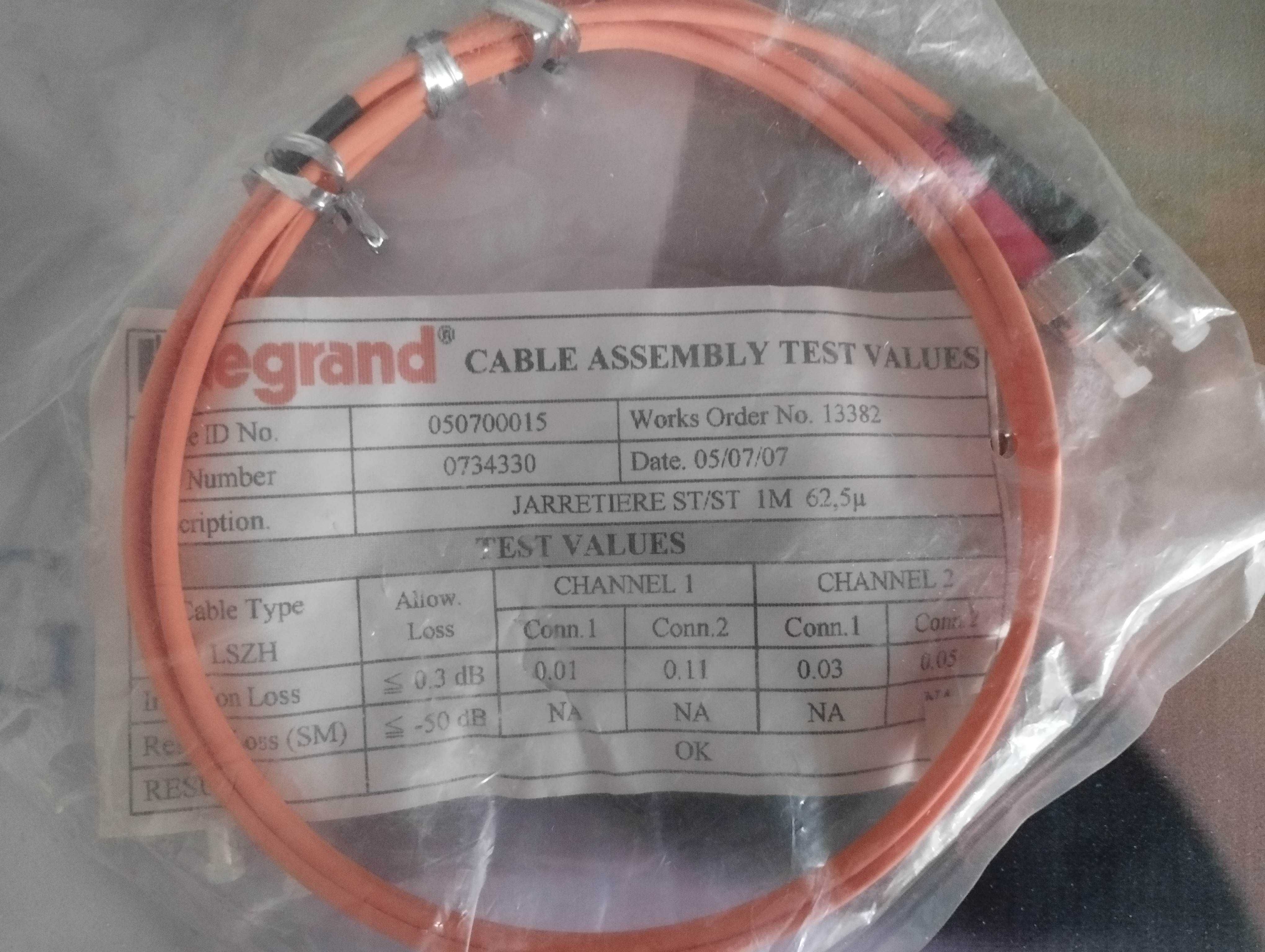 Legrand Cable Assembly fibre