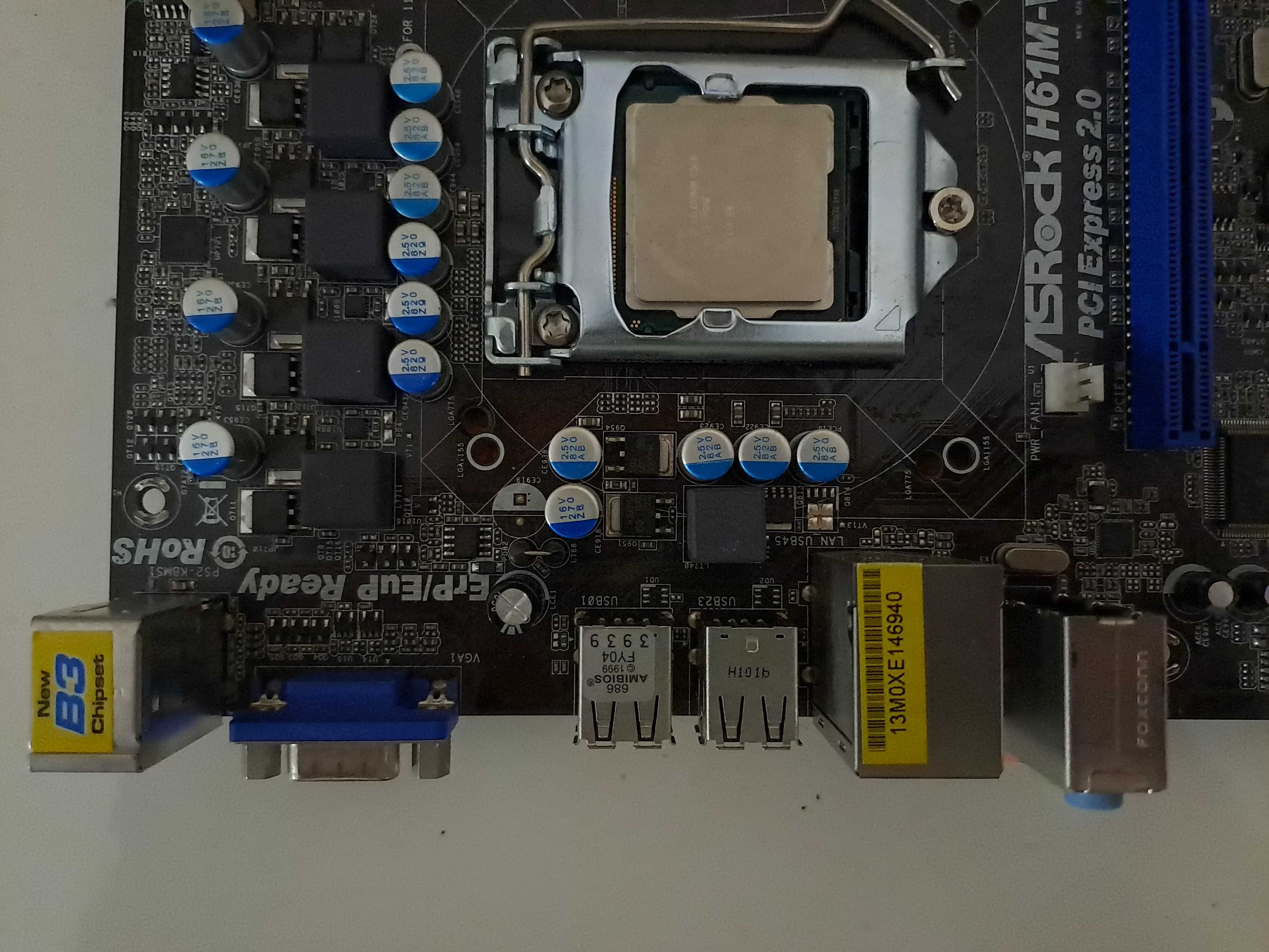 Płyta główna Asrock H61M-VS z możliwością PCIe 3.0 + Celeron g530