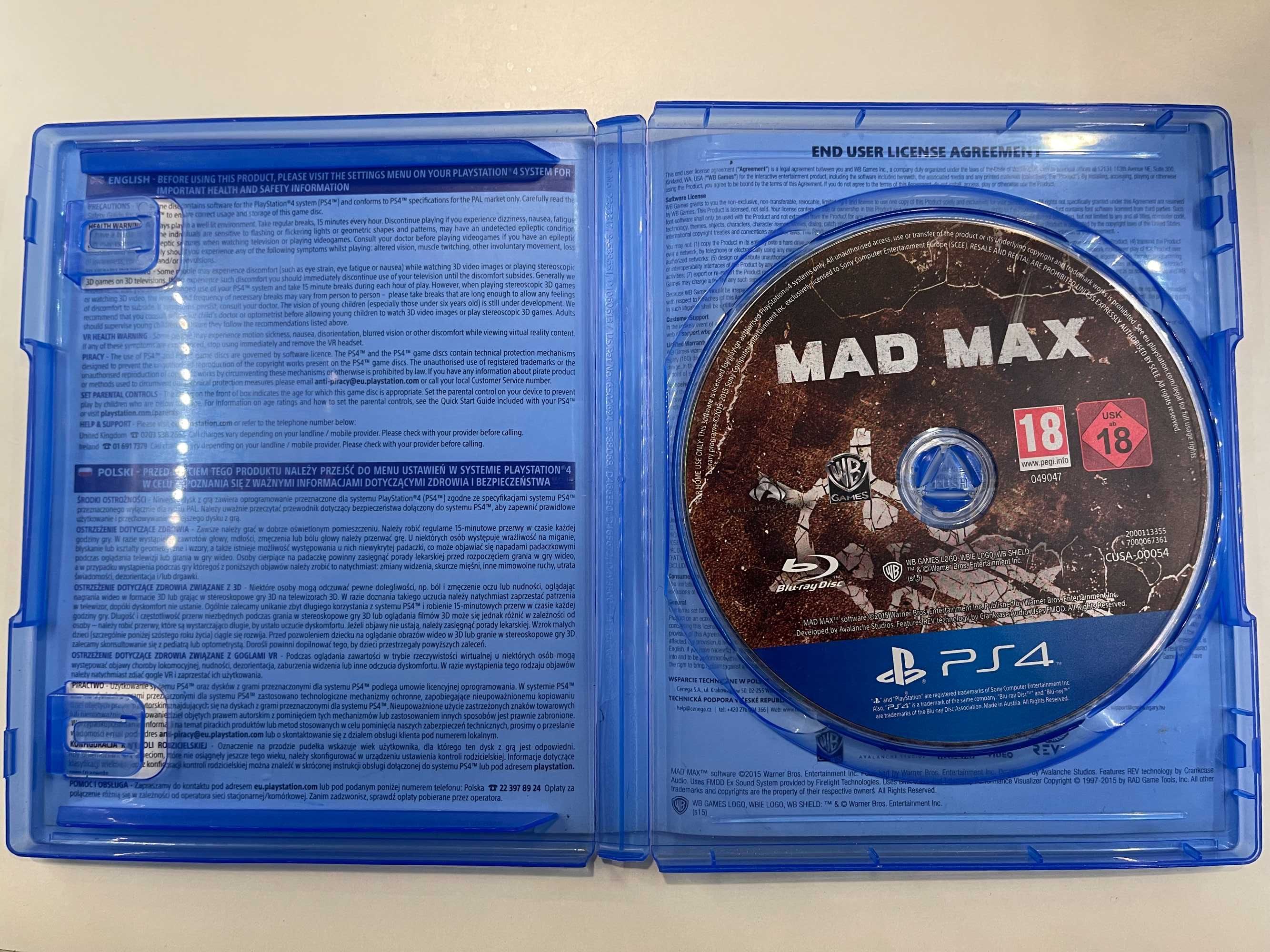 Gra Mad Max PS4 Playstation 4