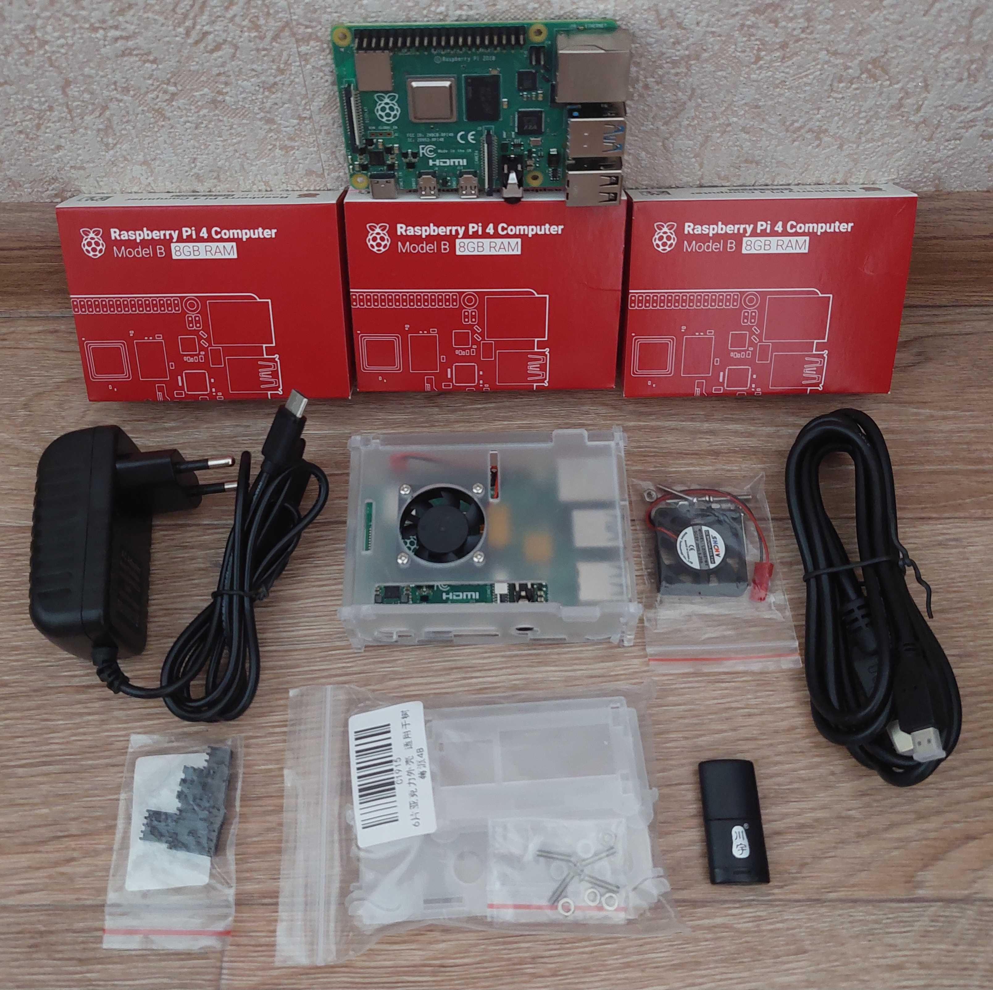 (НОВЫЙ) Raspberry PI4 Model B ОЗУ 8Гб Мини ПК