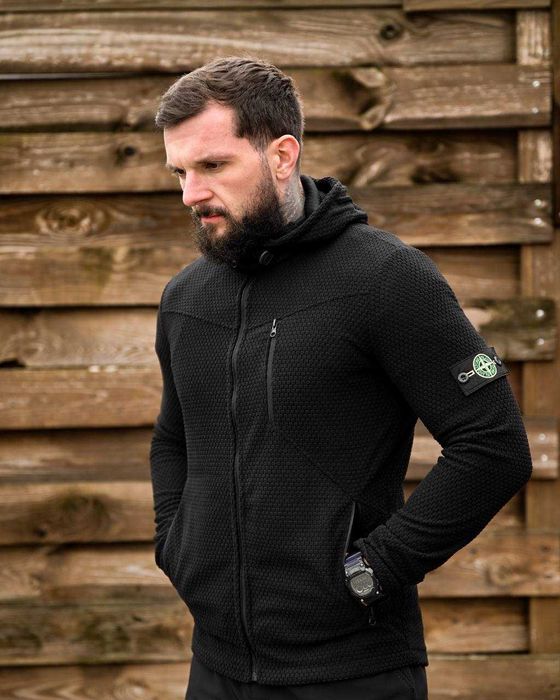 Флісова термо кофта Stone Island Кофта Зіп Стон Айфленд Кофта НОВА