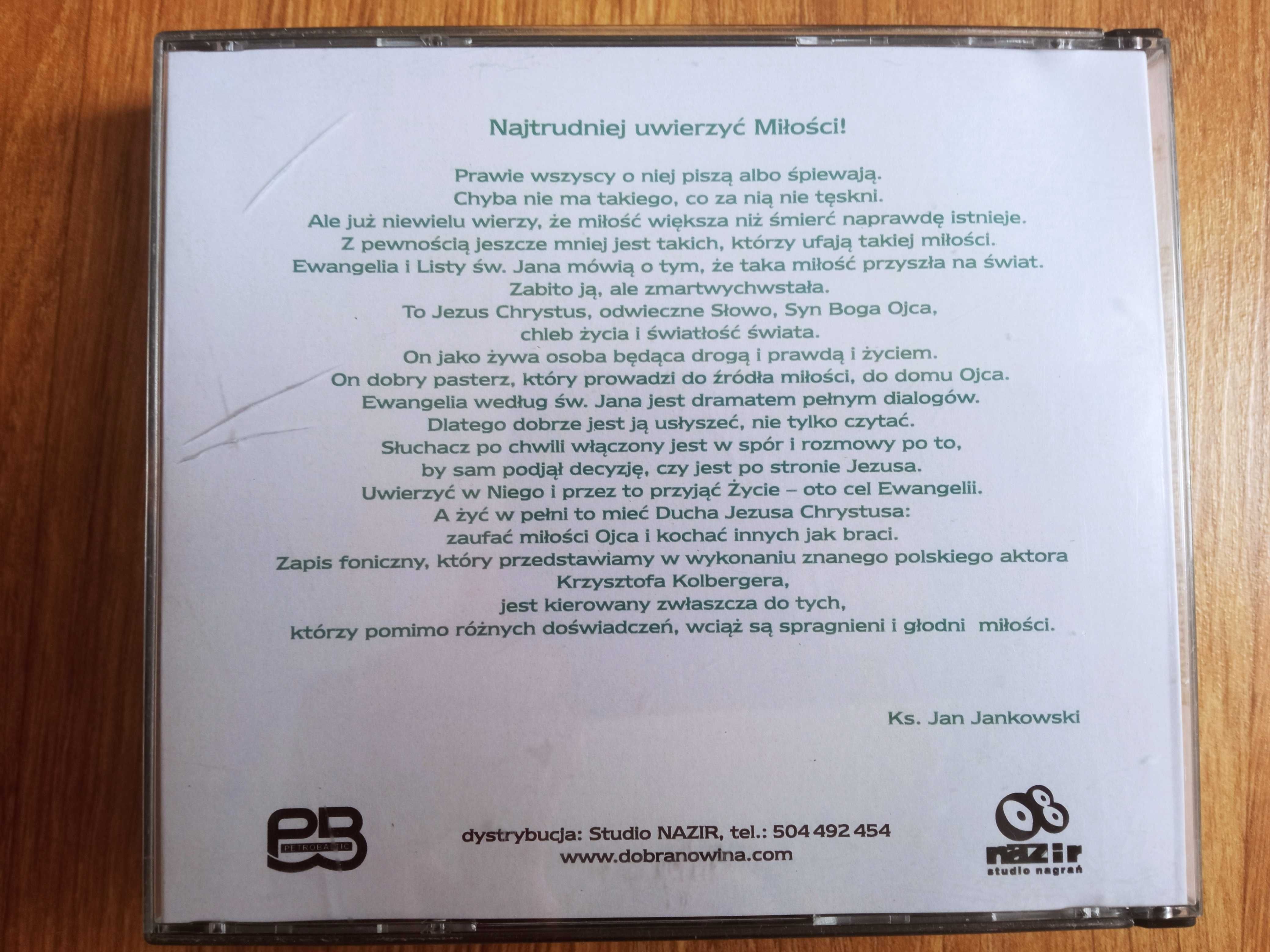 Ewangelia według świętego Jana Listy płyta CD kolekcje