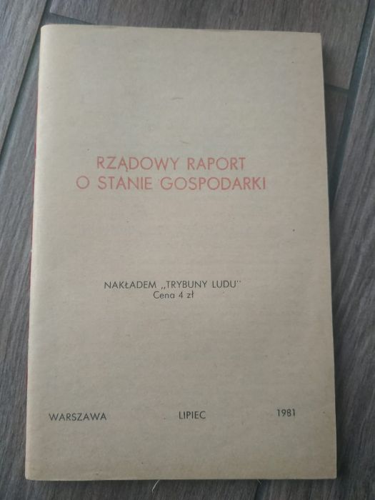 "Rządowy raport o stanie gospodarki" 1981 rok