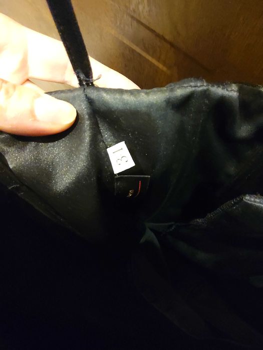 Sukienka rozkloszowana koronka tiul czarna rozmiar 34