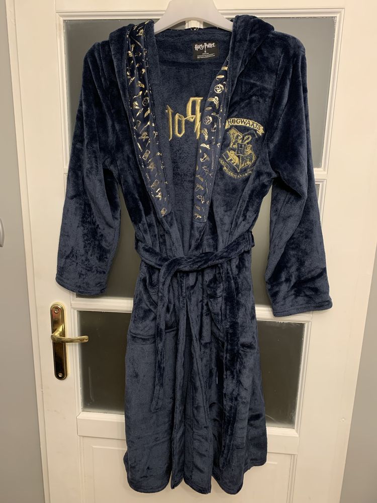 Nowy z metką granatowy szlafrok Harry Potter S