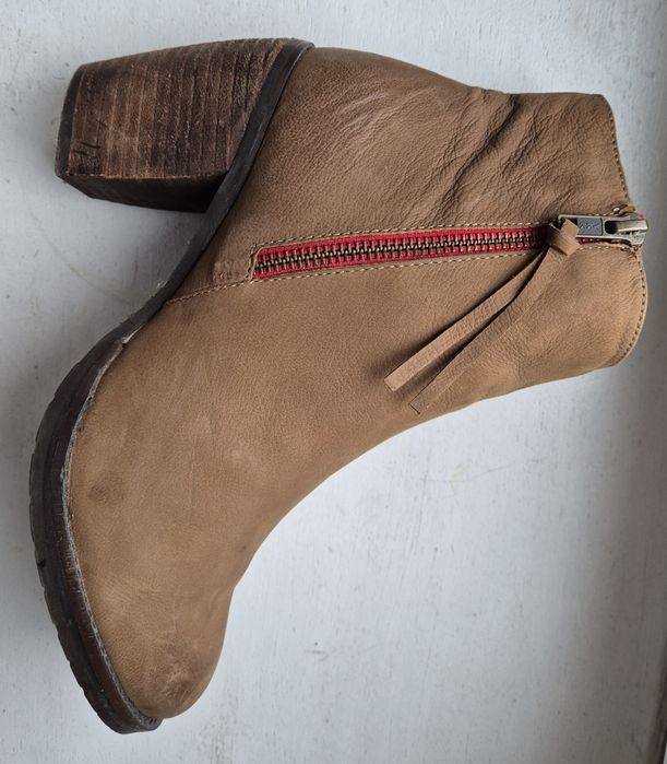 800 zł w salonie LAZAMANI roz 40 skóra naturalna botki damskie premium