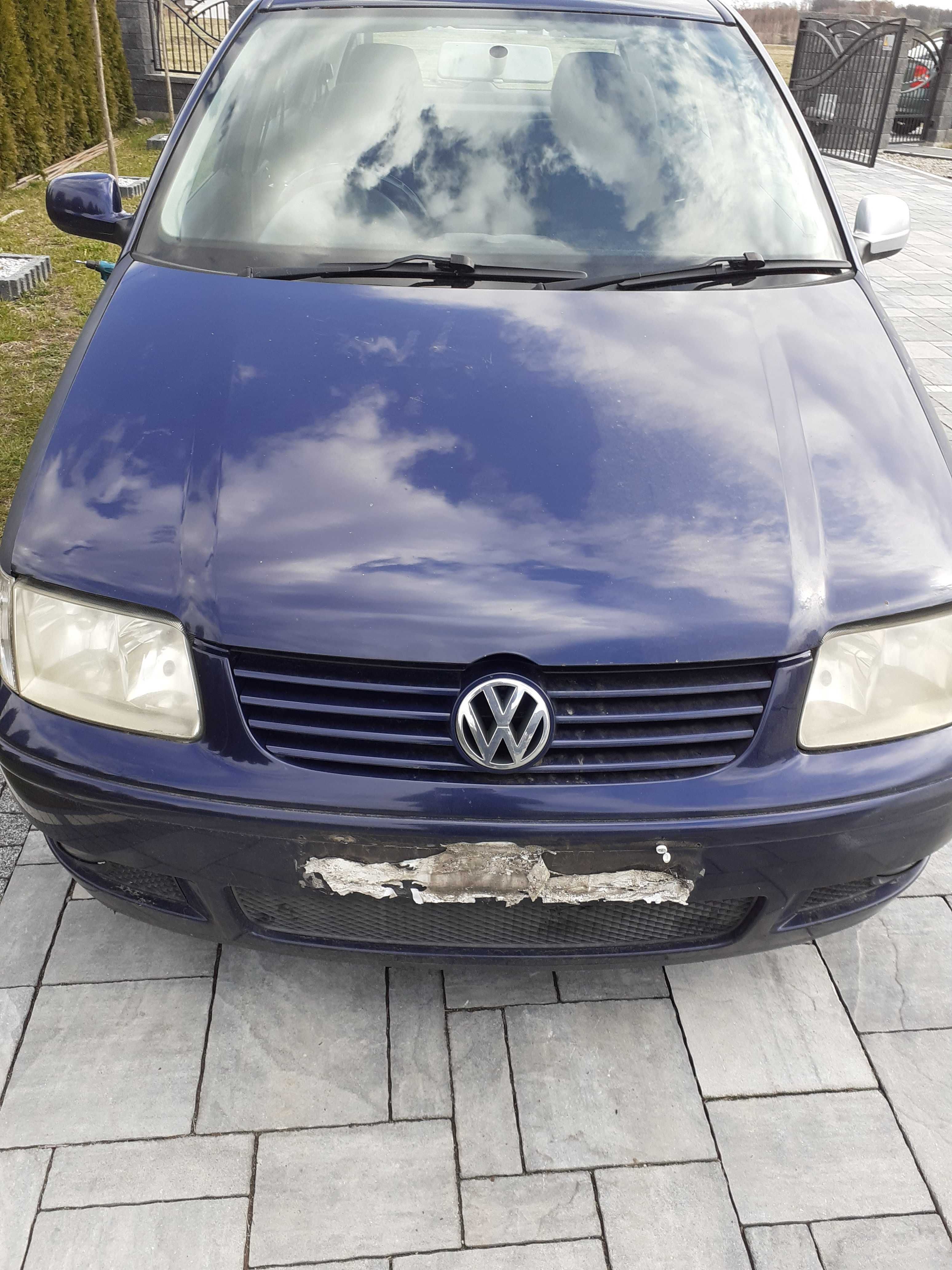 vw polo 6n2 LB5N silnik 1.4 tdi AMF maska  zderzak klapa tyl lampa  dr