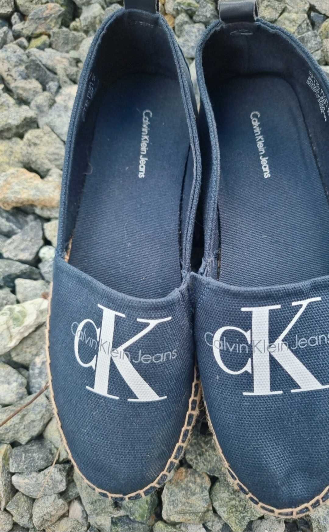 Espadryle Calvin Klein, oryginalne, rosm.37, jak nowe