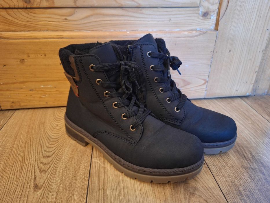 RIEKER trapery damskie buty zimowe roz 40 stan b.dobry