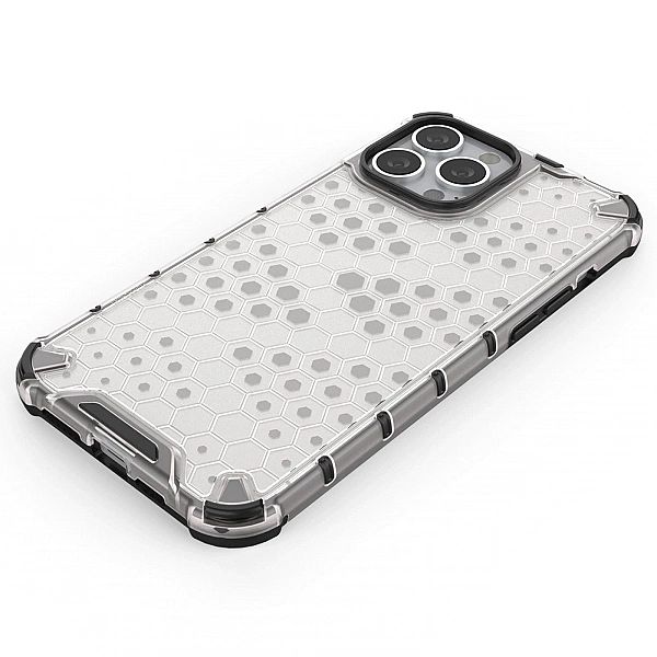 Honeycomb etui pancerny pokrowiec z żelową ramką iPhone 13 Pro Max zie