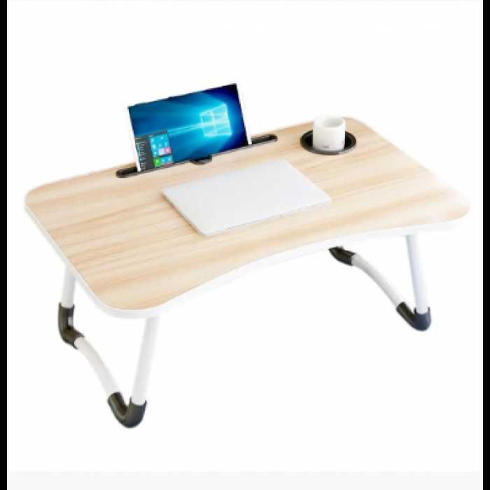 Складной столик-подставка для завтрака и ноутбука Портативный  треснут