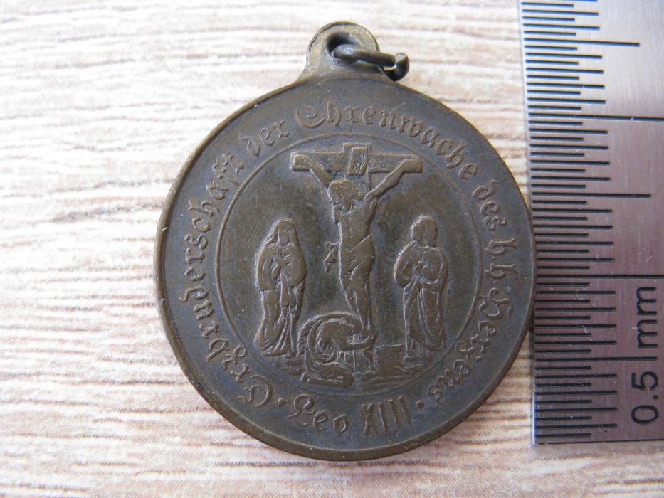 Medalik Archybractwa Straży Honorowej NS Jezusa przełom XIX-XX w