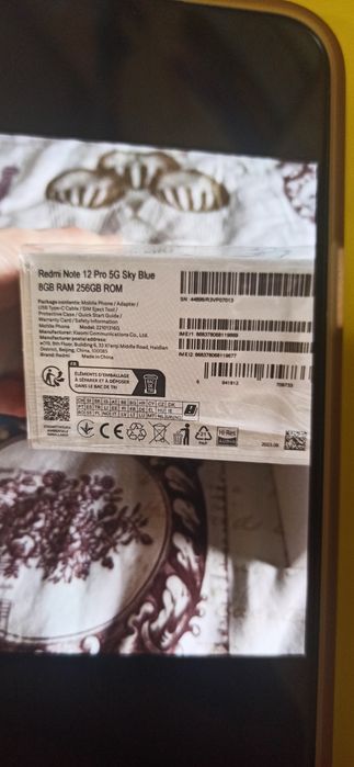 XIAOMI Redmi Note 12 Pro 5G 8/256GB Dual Sim Sky Blue