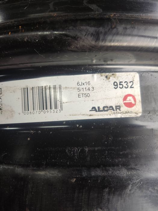 Диски металеві R16 5/114.3 6J ET50 Kia Hyundai