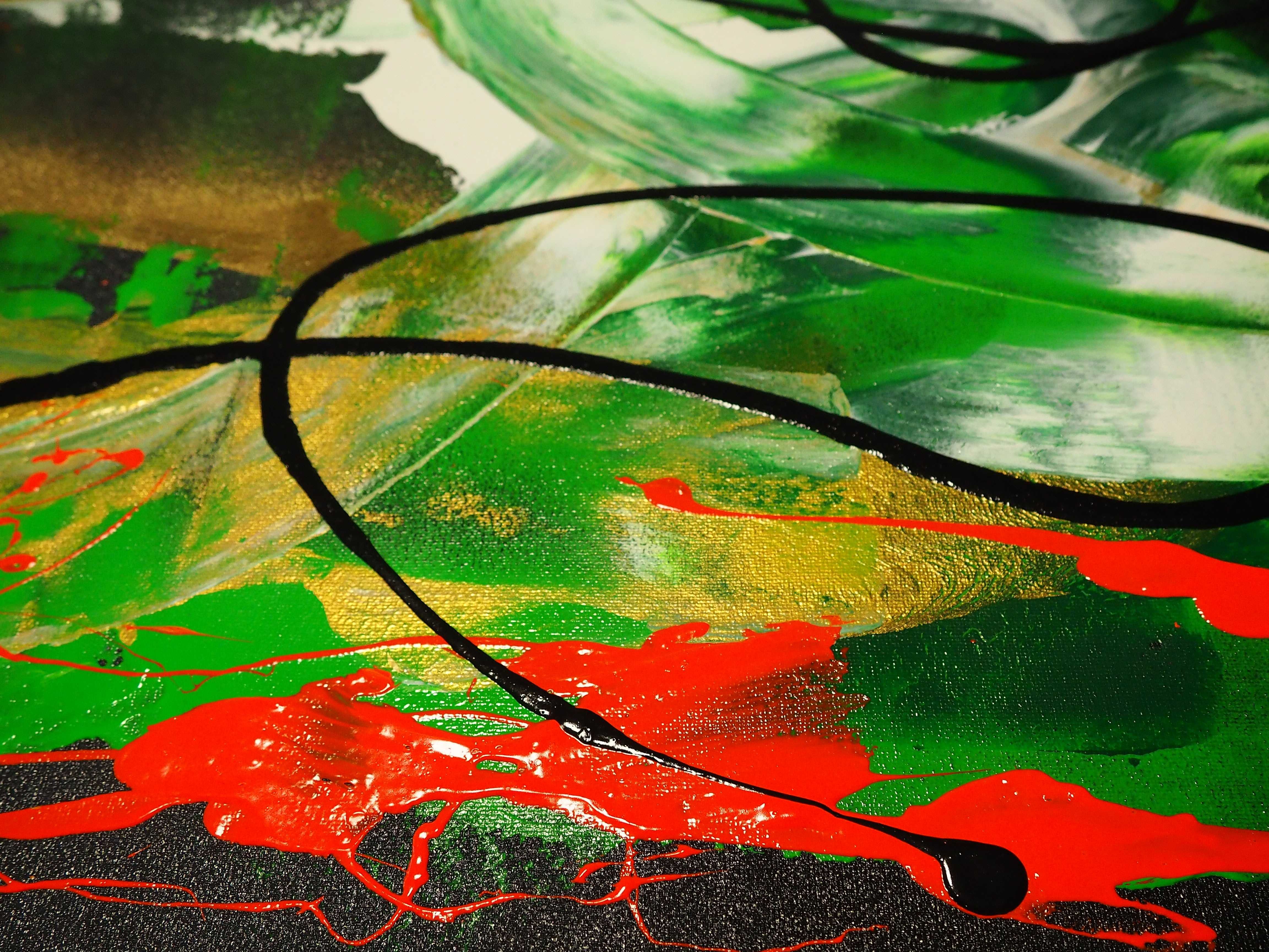 Obraz nowoczesny abstrakcja 70cm x 100cm "BLOOM" NOWOŚĆ 2025