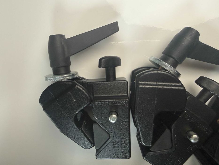 x3 Manfrotto MA 035 Super Clamp Uniwersalny Zasisk, Czarny