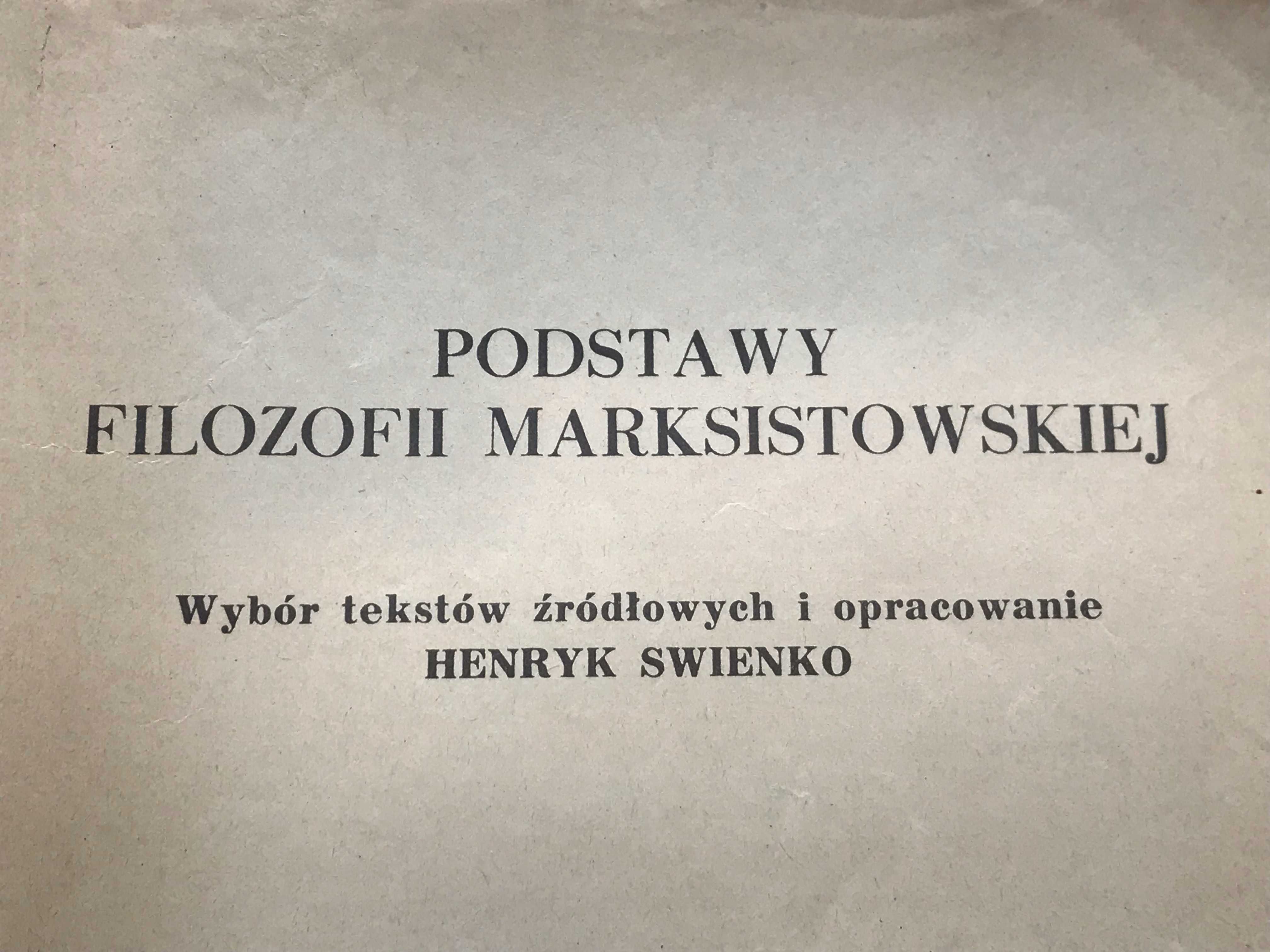 Książka - Podstawy filozofii marksistowskiej