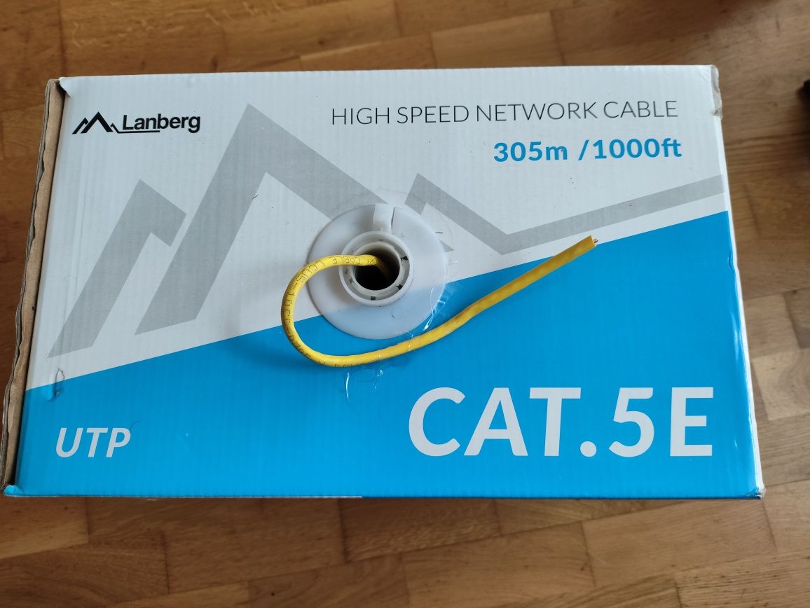 Kabel komputerowy sieciowy LANBERG CAT.5E na metry, sieci, skrętka lan