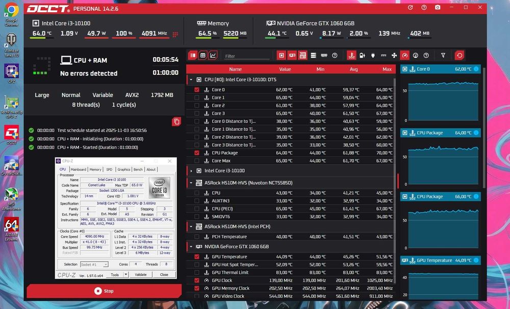 GTX1060 6gb/ i3-10100/ 8-16Gb DDR4 игровой компьютер ПК