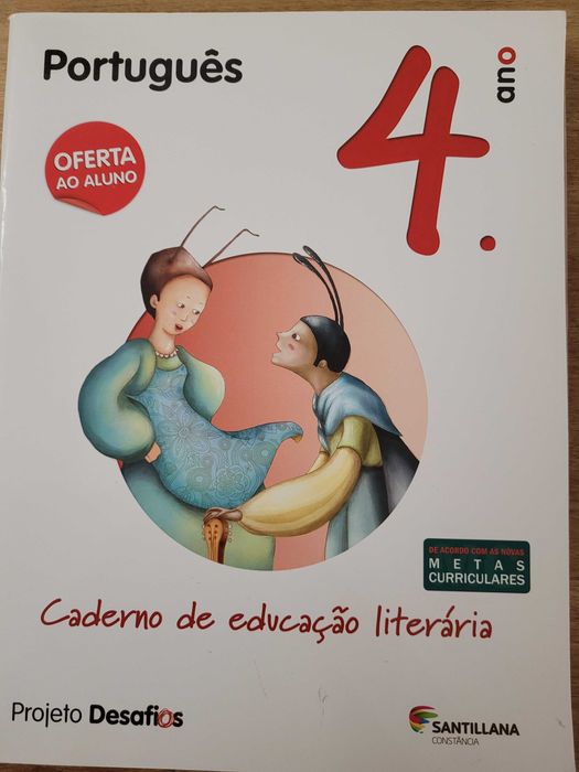Manual + Fichas de Avaliação Português 4° Ano Santillana