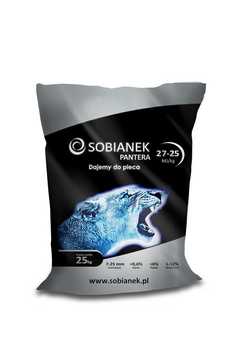 Węgiel groszek  SOBIANEK PANTERA 25-27Mj/kg 1500zł/tona