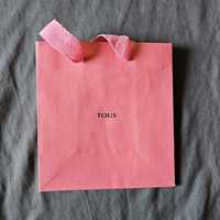 Ciemnoróżowa torebka prezentowa Tous