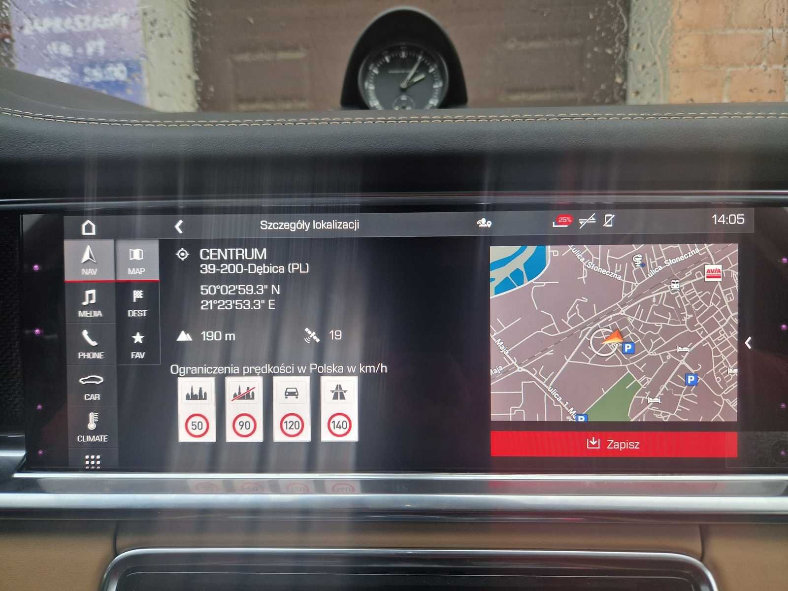 Porsche Cayenne Macan Panamera 911 CarPlay Akt. Android Auto Mapa 2025