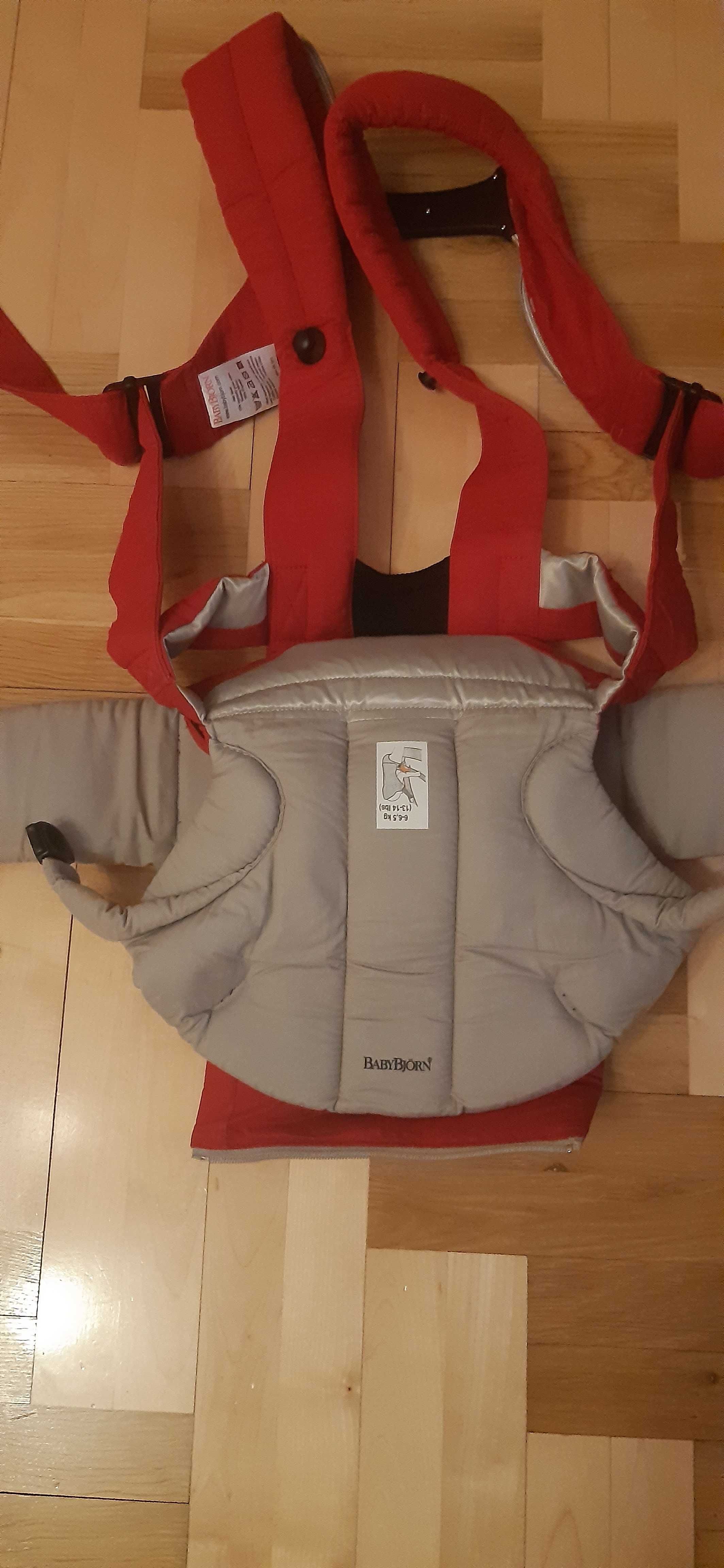 nosidełko babybjorn, śliniak plus pokrowiec