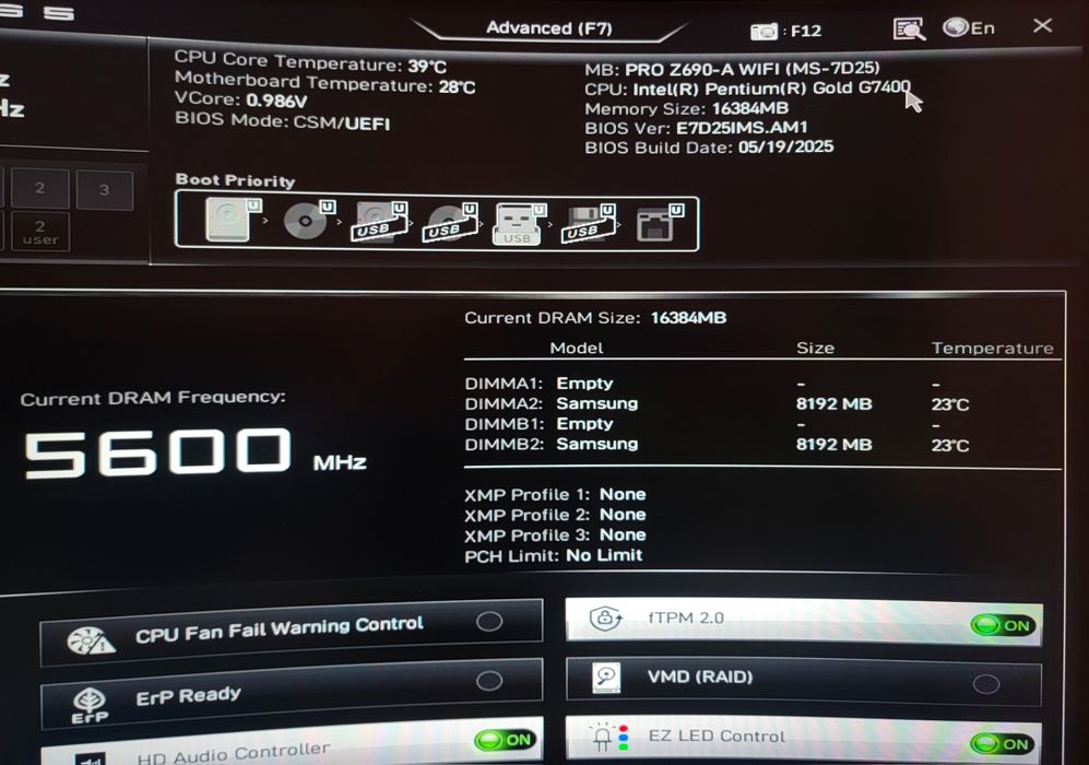 MSi Pro Z690-A DDR5 s1700