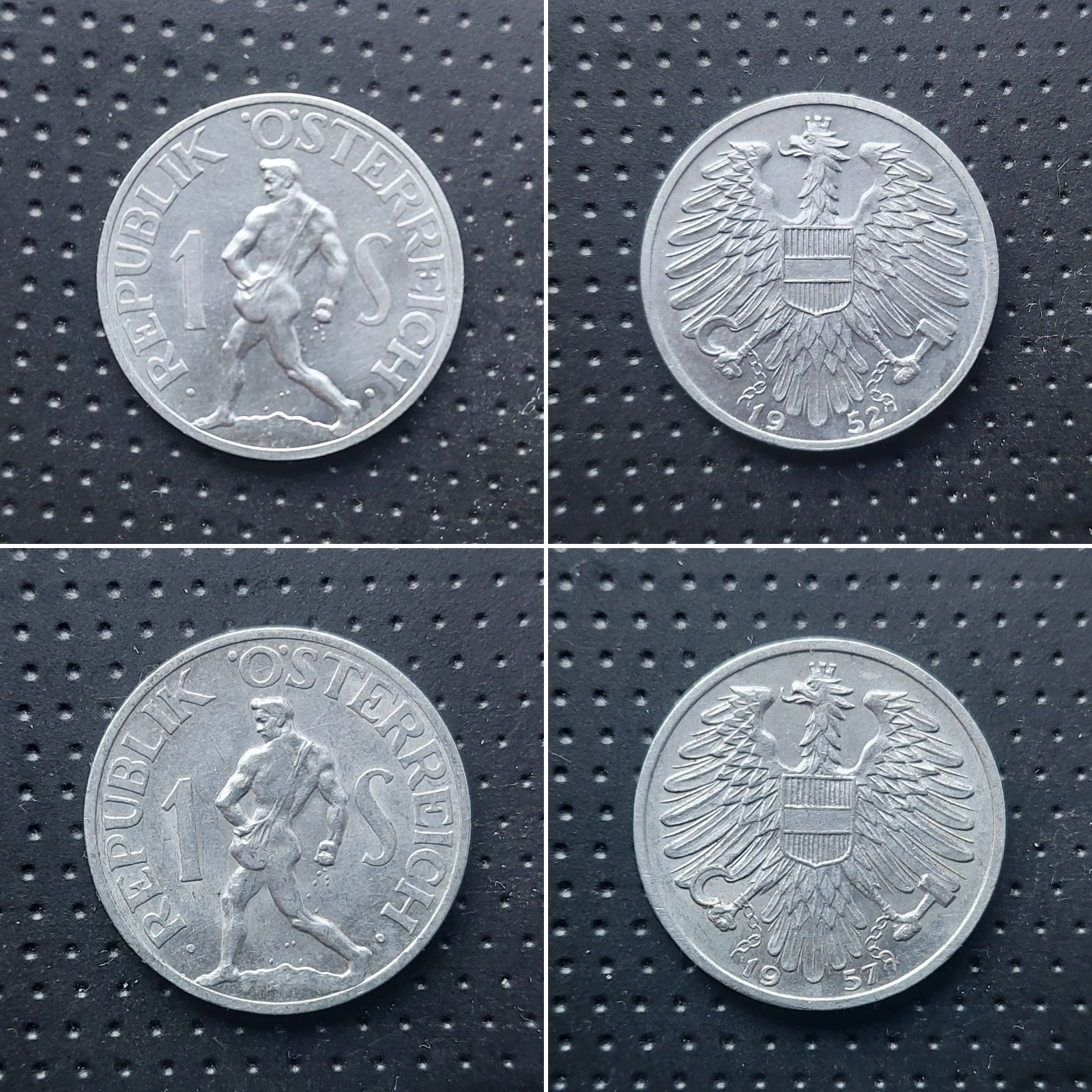 Монеты Австрии разных эпох. Гроши, крони, шилінги