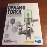 Latarka dynamo torch green science lampka dynamo kidzlabs