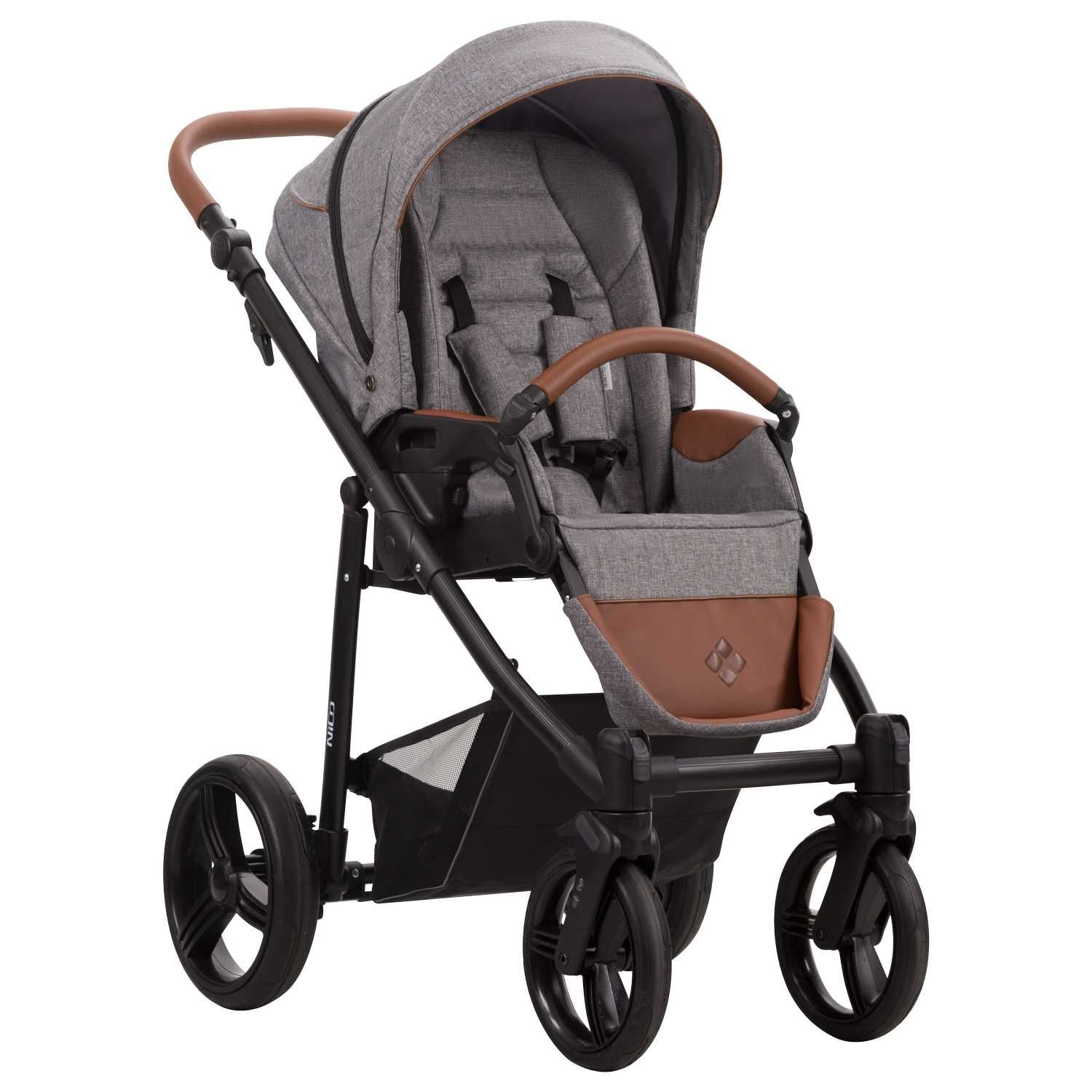 Wózek 2w1 Nico 03/LJ195 BEBETTO +Gondola +Torba +Adaptery do fotelika