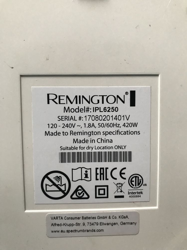 Фотоэпилятор Remington ipl6250