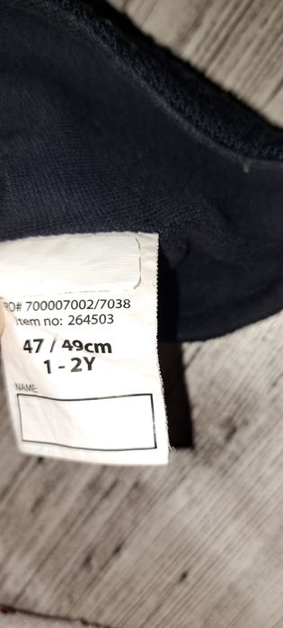Zestaw Kominiarka czapka wełna Reflex Joha granatowa 49 bluzka gratis