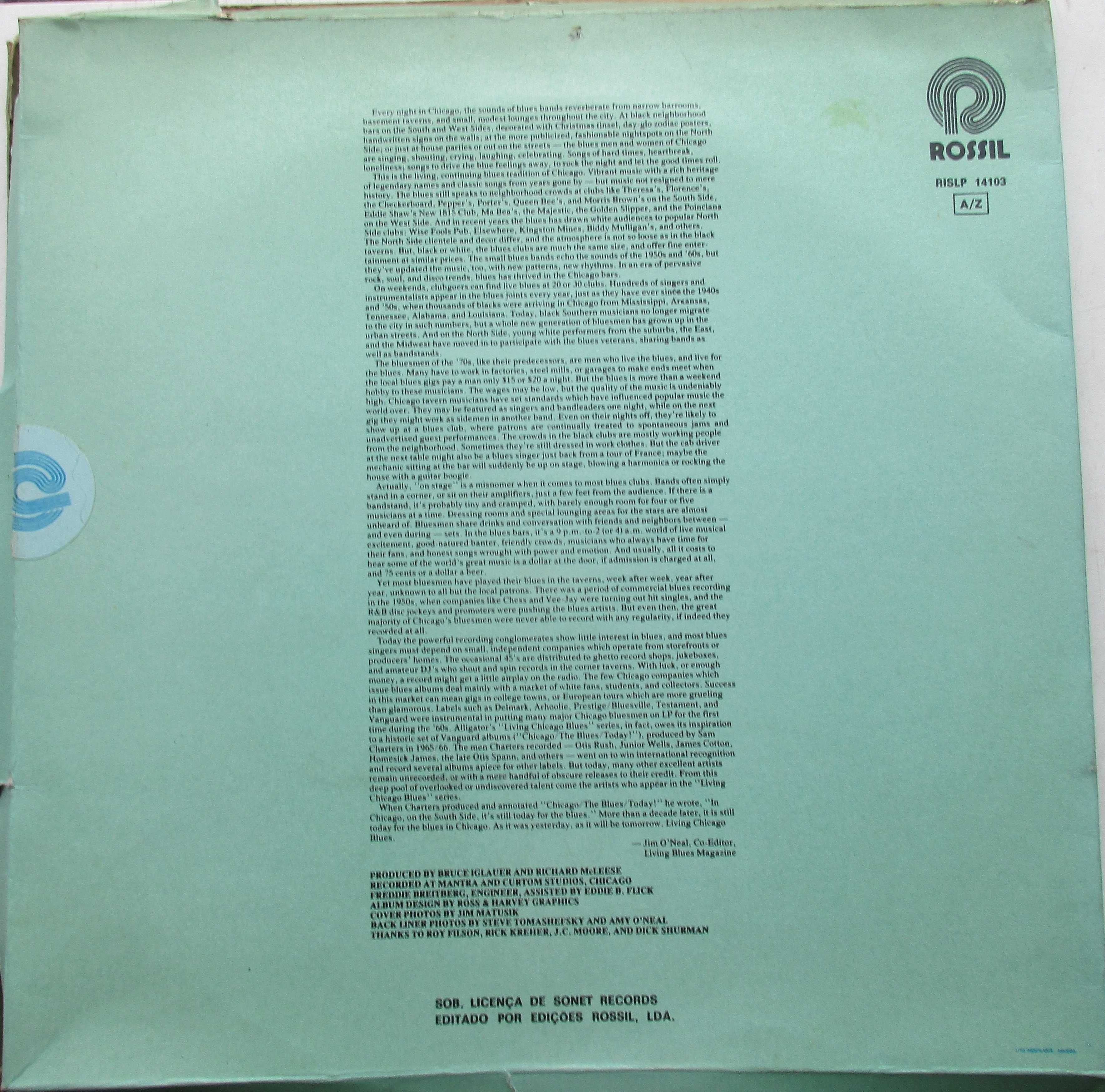 Living Chicago Blues - - - - - Vários  - - - - - Caixa com 3 X LP