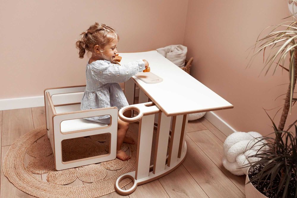 NOWY Bujak Montessori 4w1 Zjeżdżalnia | Ścianka Wspinaczkowa DEFEKT