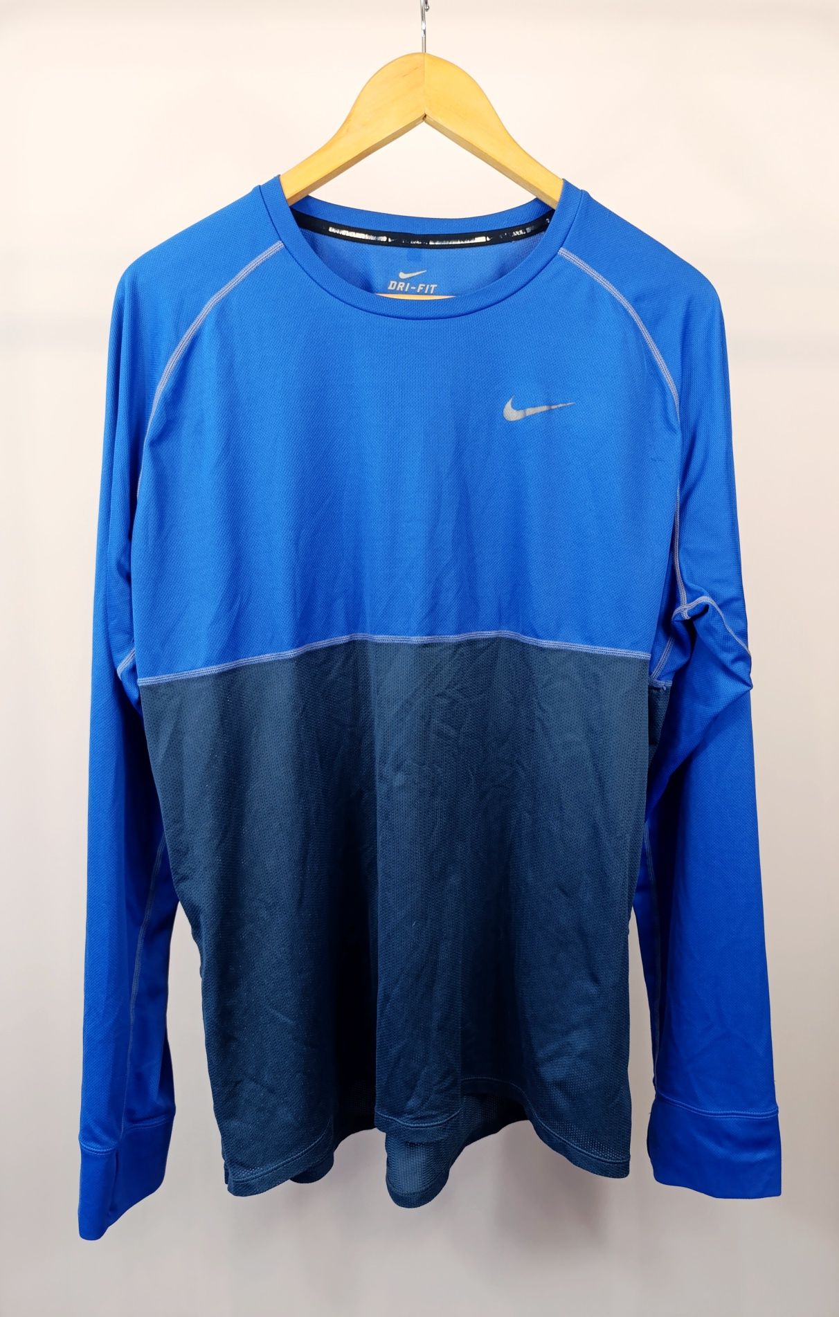 Nike męska cieńka bluzka sportowa koszulka t-shirt z długim rękawem dr