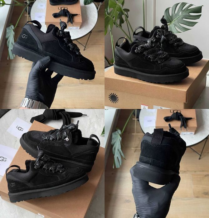 Женские ботинки UGG Lowmel Sneaker Black 36-41 Натур Овчина! Купить!