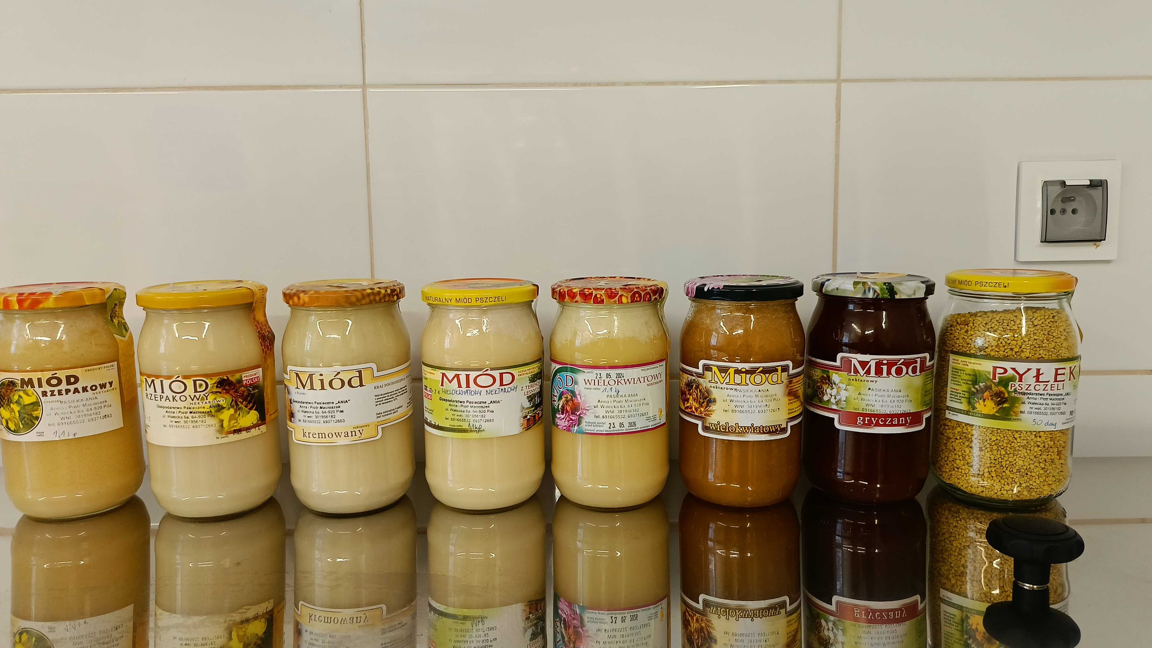 Sprzedam miody z własnej pasieki.
