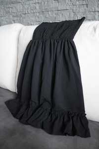 Czarna sexy mini sukienka bez ramiączek 34 XS