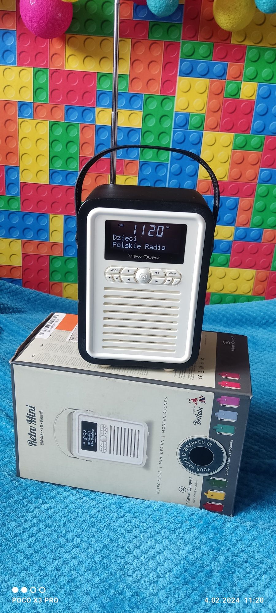 Radio VQ Mini Retro cyfrowe DAB Bluetooth przenośne