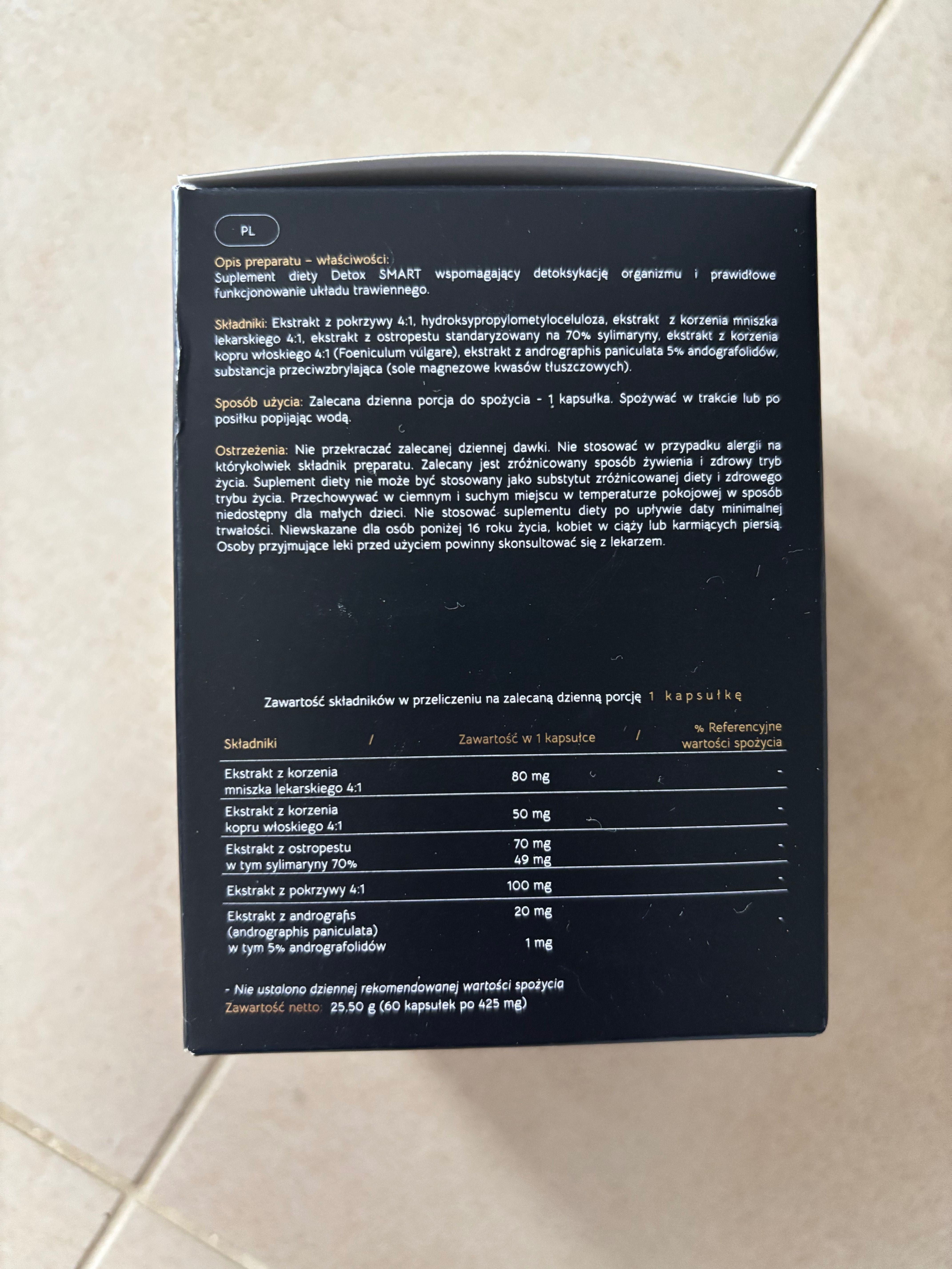 Nowy czarny detox raypath